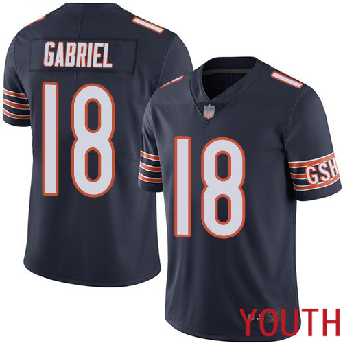 Chicago Bears Limited Navy Blue Youth Taylor Gabriel Home Jersey NFL Football #18 Vapor Untouchable->youth nfl jersey->Youth Jersey
